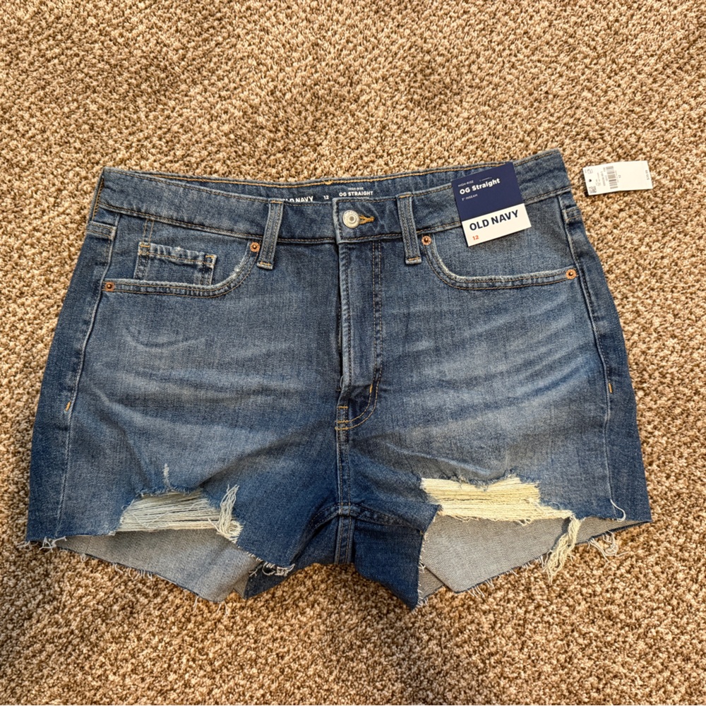 Old Navy Women's Distressed Blue Jean Shorts